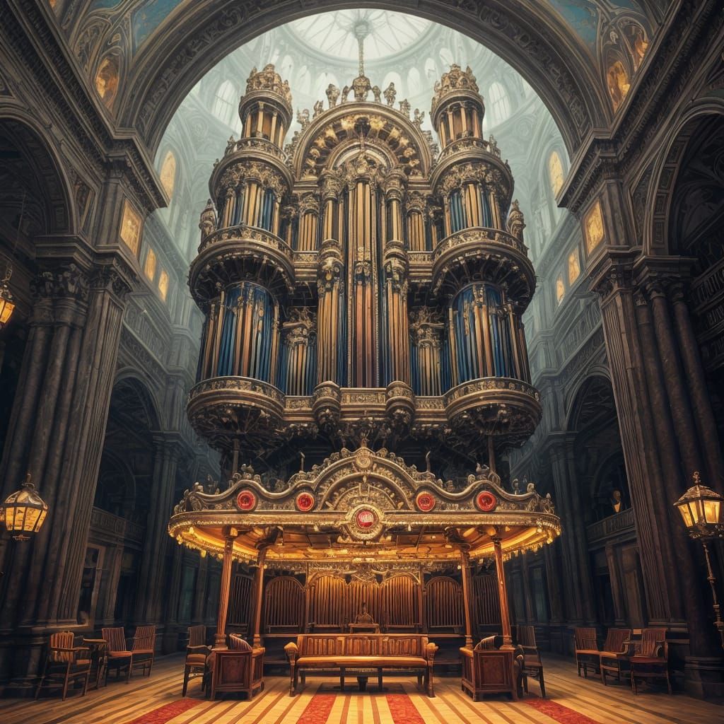 Creepy Carnival Pipe Organ with Epic Cinematic Detail