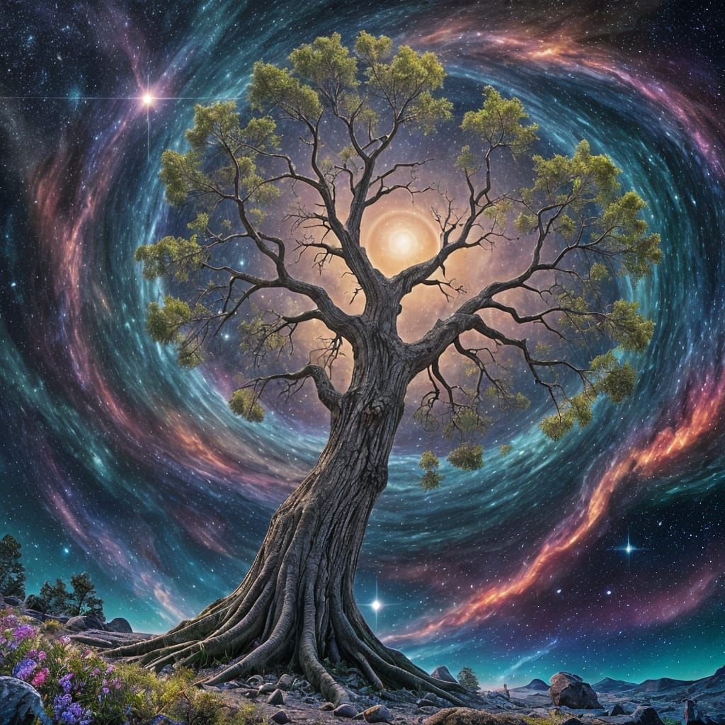 Tree at the Center of the Universe in 4K