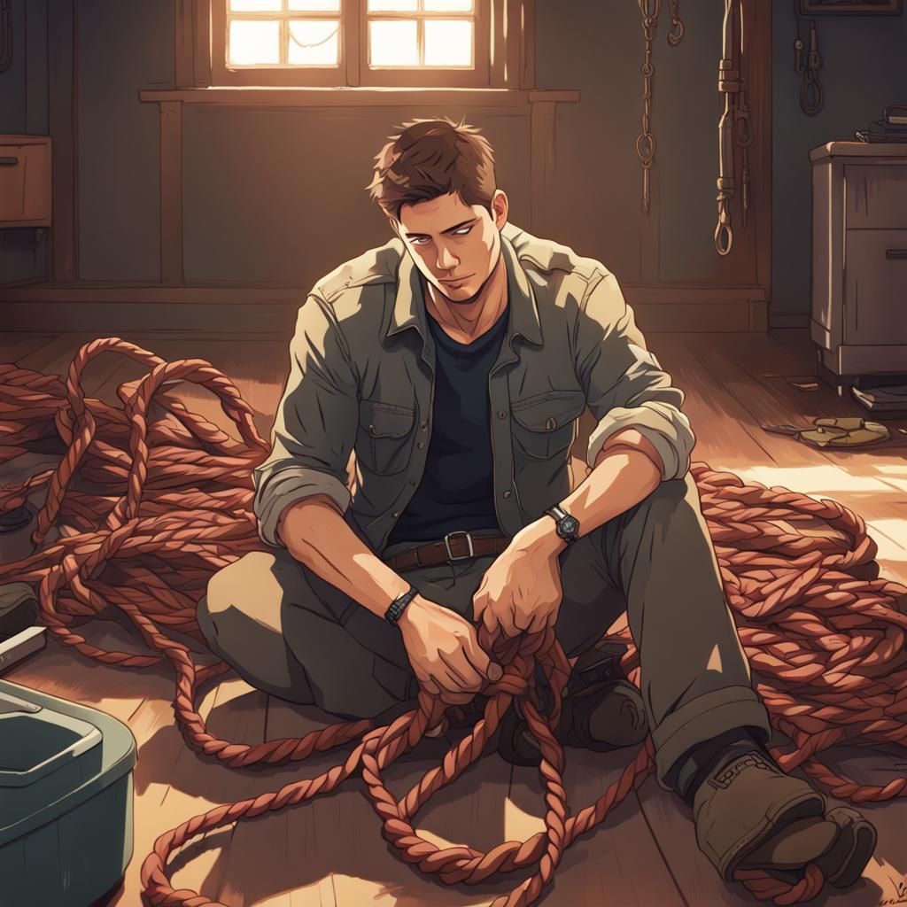 Dean Winchester Tied Up: Studio Ghibli Anime