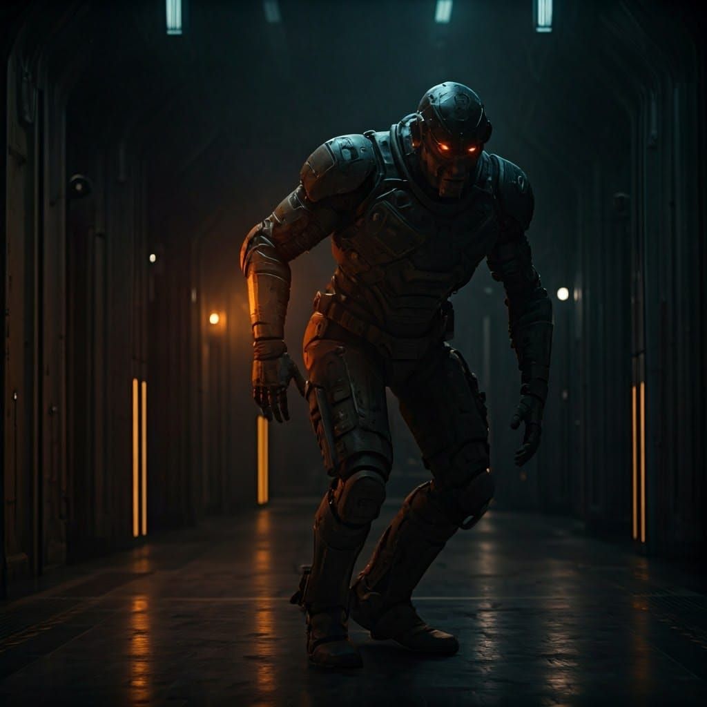 Dramatic Live-Action Scene with Cinematic Lighting