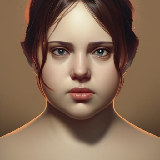 Detailed Portrait of a Cute Young Woman