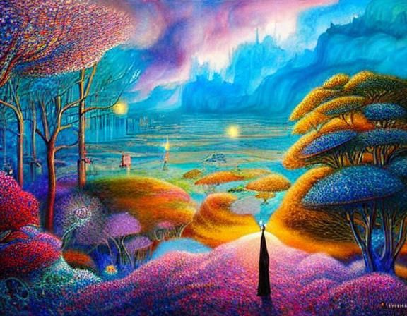 Human Connection: A Watercolor Fantasy by Nature