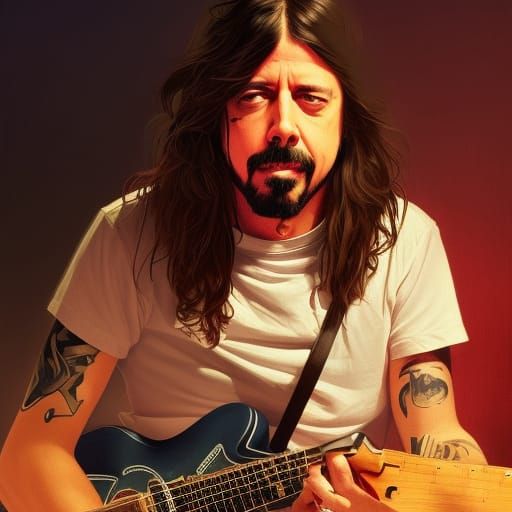 Who broke Dave Grohl's guitar?