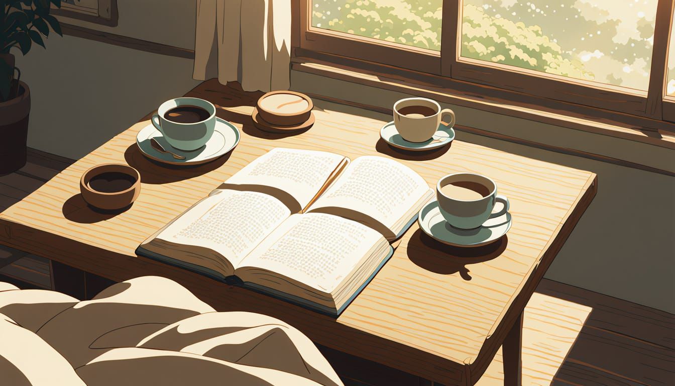 Cozy Study Scene in Soft Focus