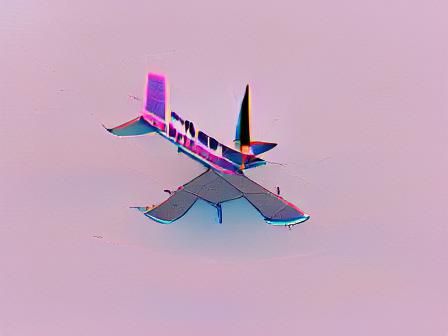 Simple AI Image of an Airplane