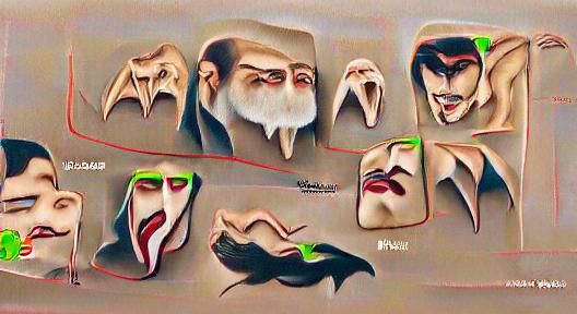 Man's Transformation: Evolving into a Vampire