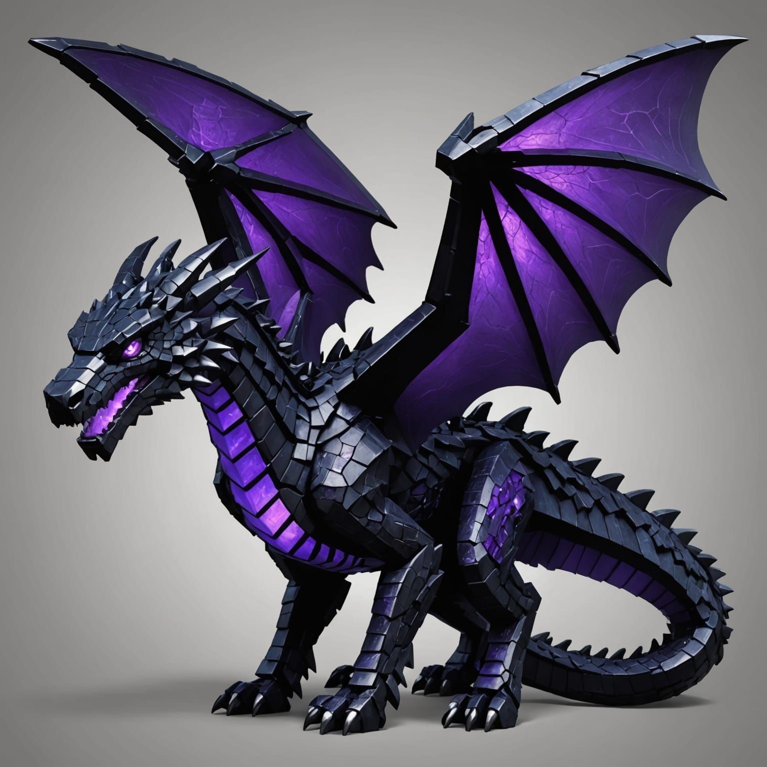 Epic Hyper-Realistic Ender Dragon Depiction in Dark Fantasy ...