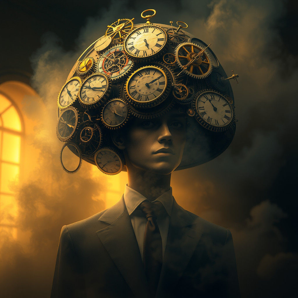Clockwork Hat: A Surrealist Vision of Time