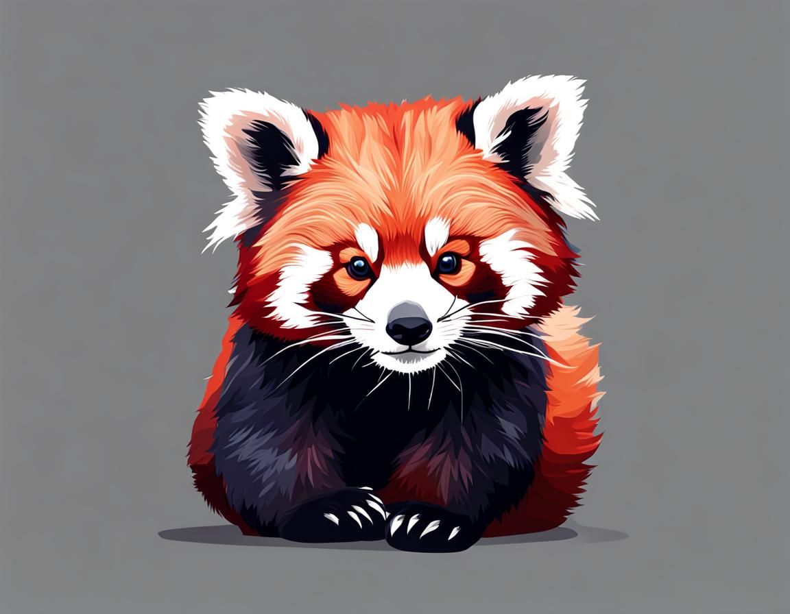 Red Panda Isolated on Transparent Background