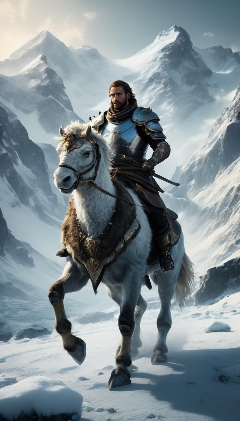 Icy Centaur Generated by AI