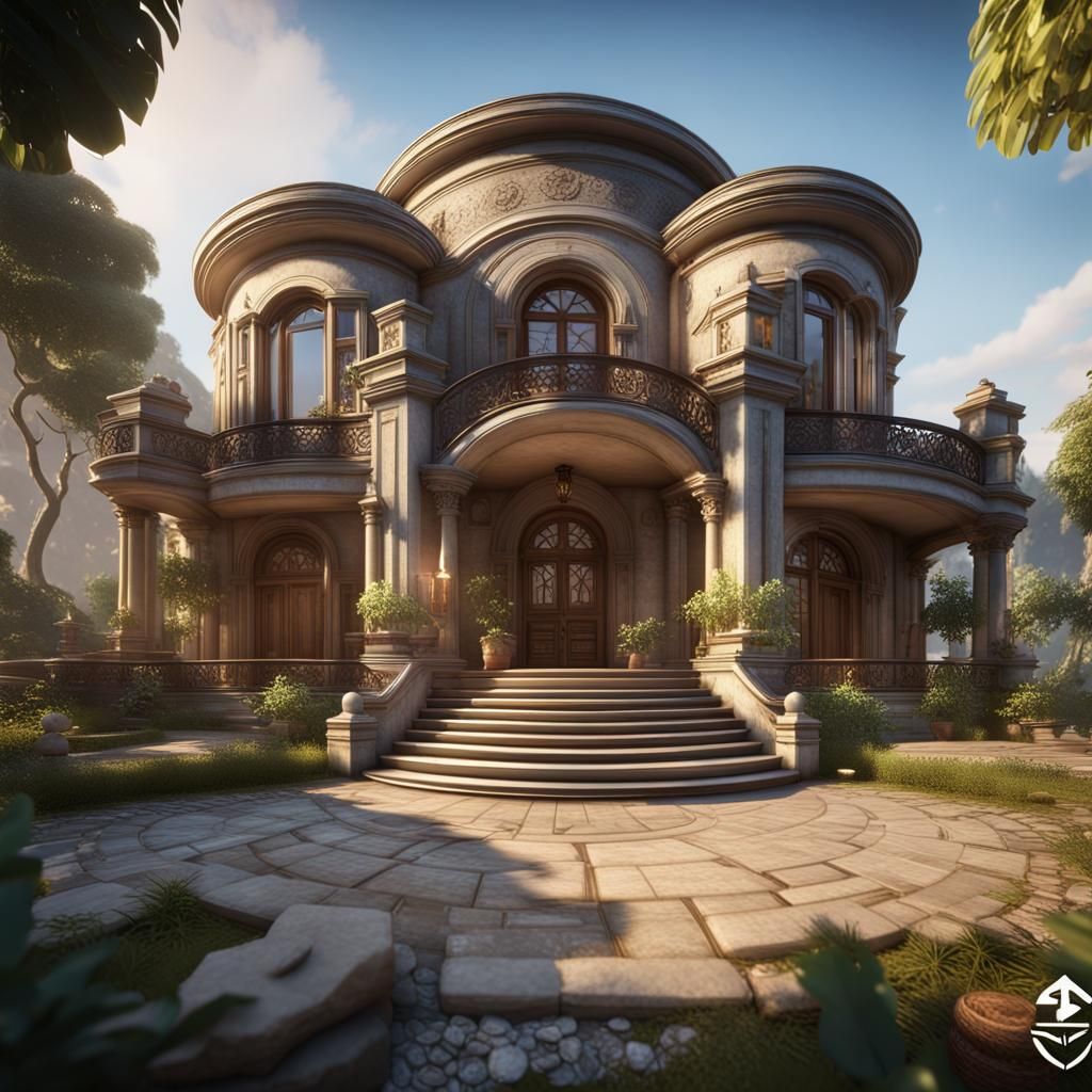 Semicircle Villa: 3D Game Cinematic in 8K