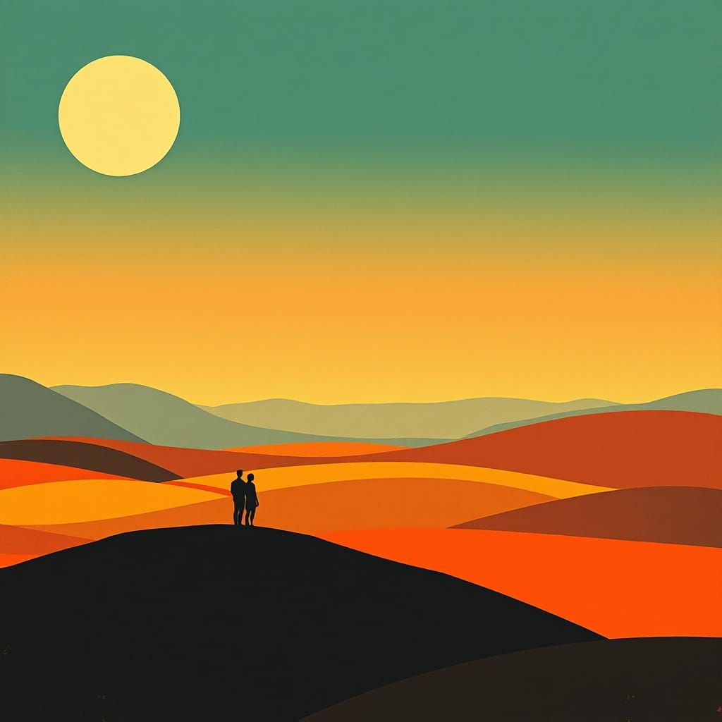 Abstract Bodyscape in Isotype Infographic Style