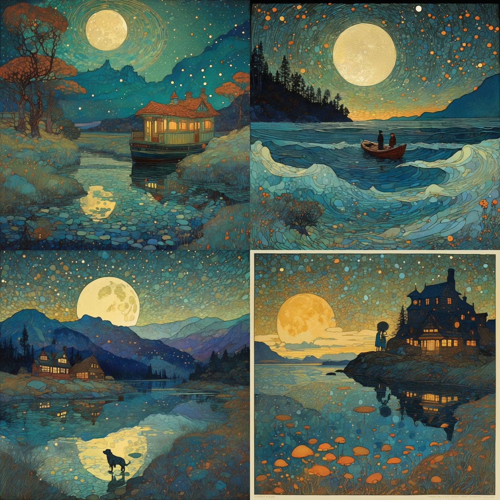 Fantasy Portrait in Blended Artistic Styles