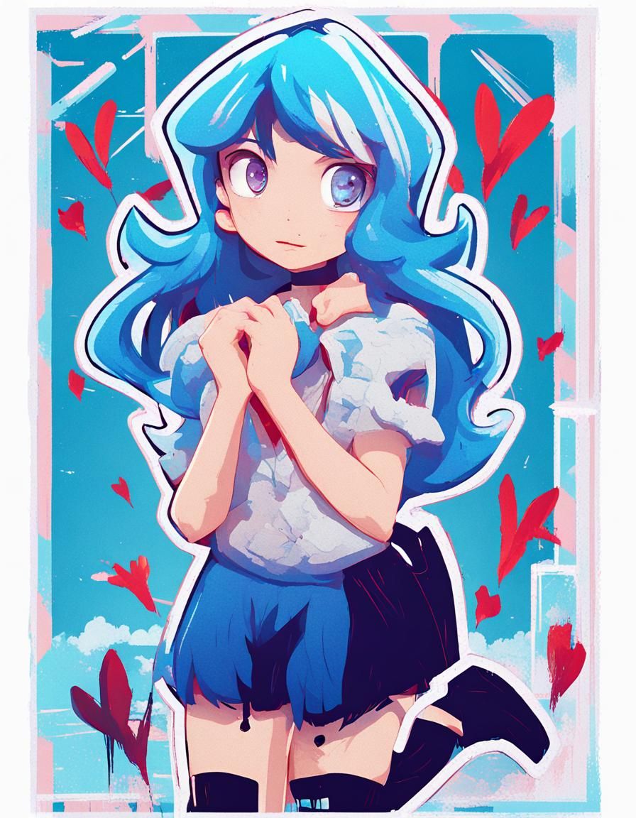 Girl in 3D Game With Dynamic Lighting