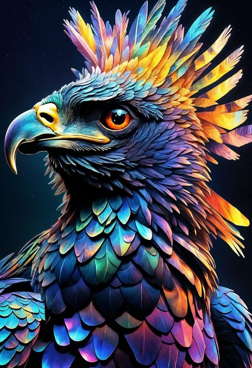 Ethereal Eagle Nostrils in a Mystical Realm