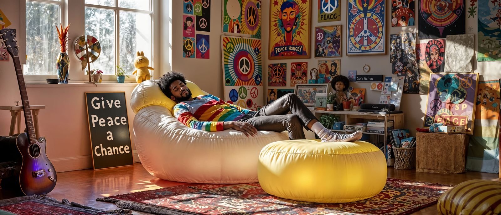 Hippy Dreaming in a Groovy Sunlit Loft