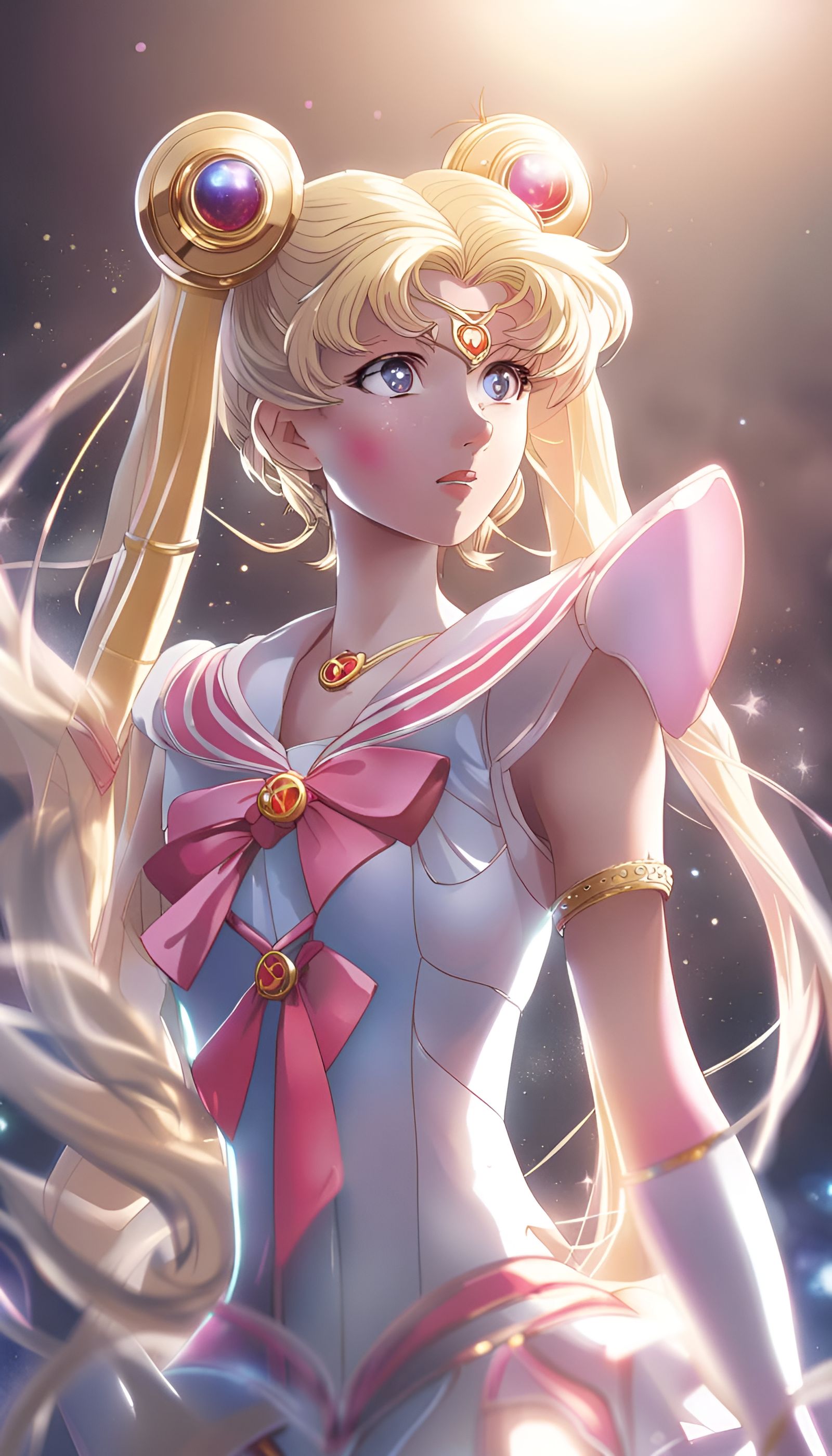 Sailor Moon Digital Art in Anime Style