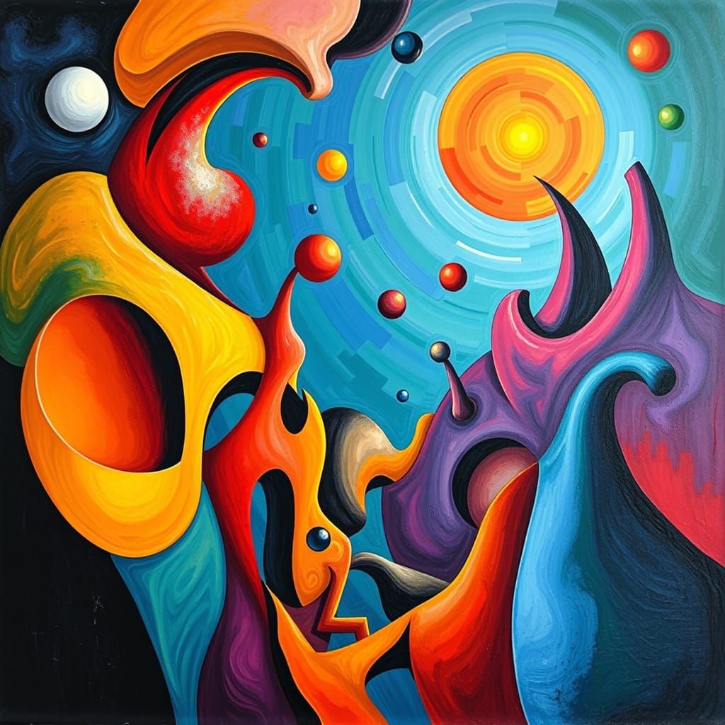 Surreal Dreamlike Scene in Avant-Garde Style