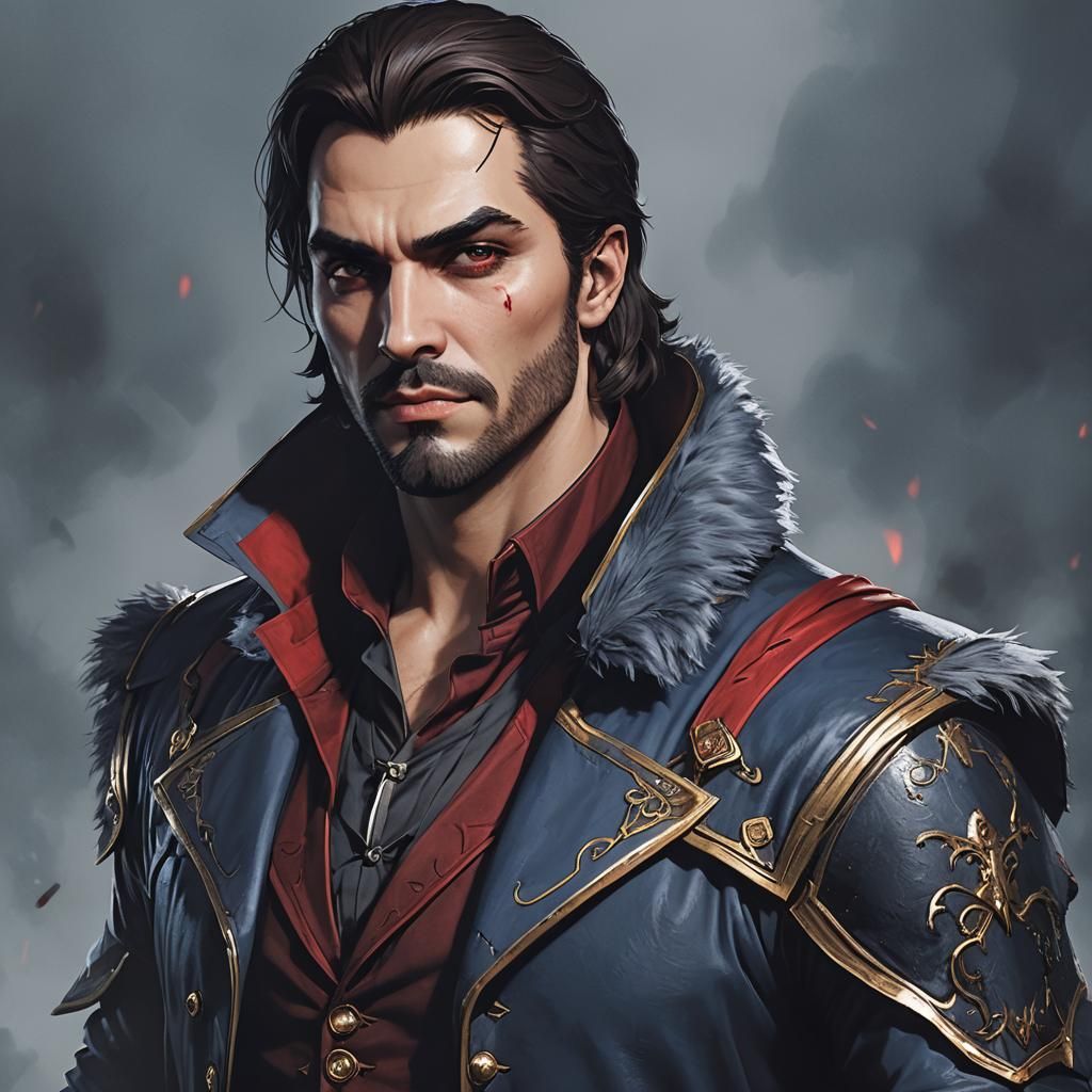 Vampire Sylas: Dark Fantasy Concept Art