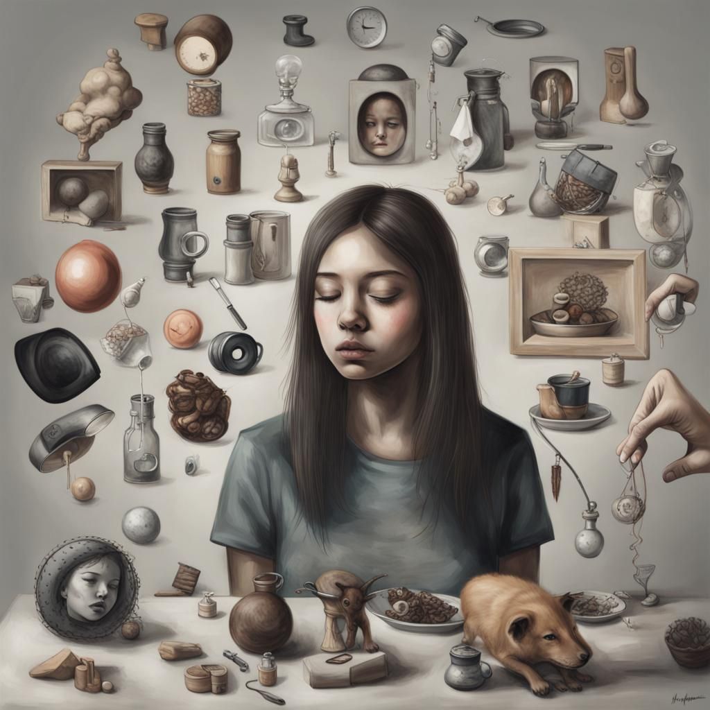 Girl Attempts to Fill Inner Void: Concept Art