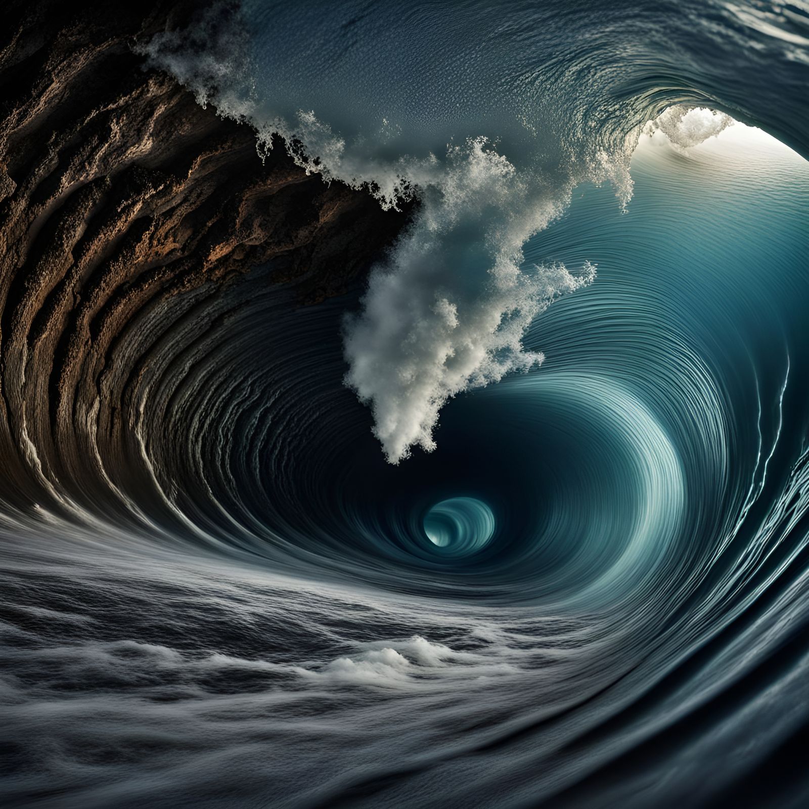 Epic Ocean Wave Bursts from Earth