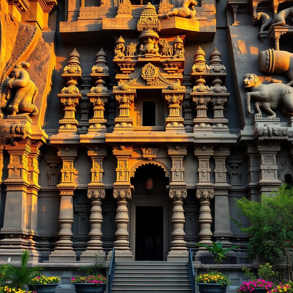 The kalaisa tempel in the Ellora caves maharasjma
