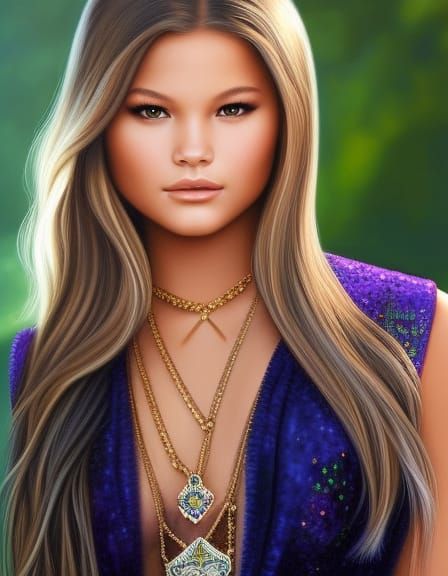 Fantasy Portrait of a Beautiful Young Woman