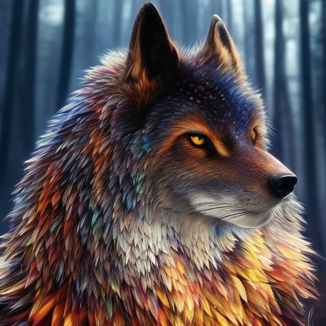 Magical wolf