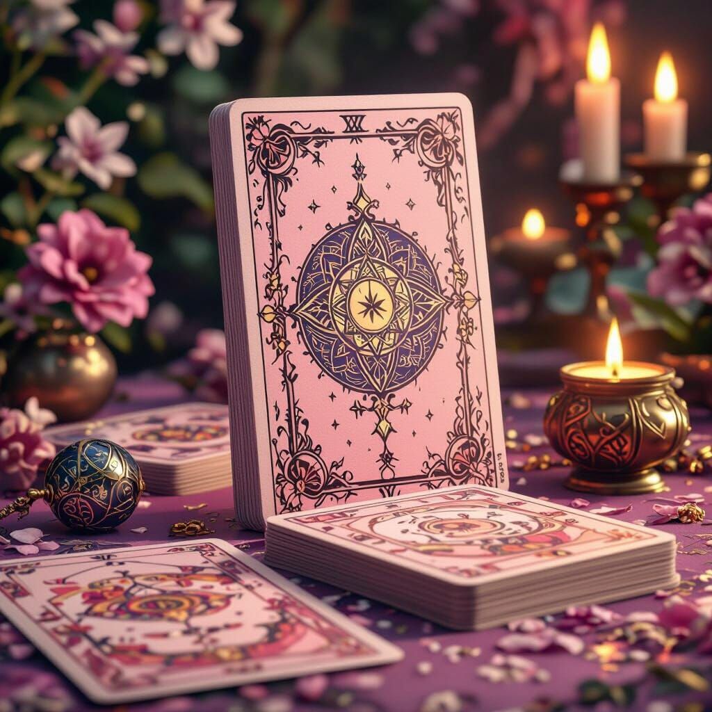 Mystical Tarot Boutique Product Photo in Pink Hues