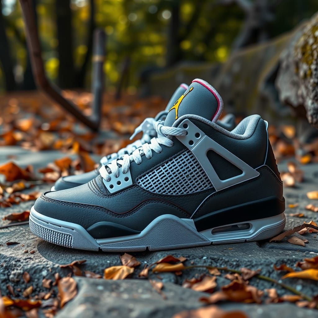 AI Generated Jordan 4 Sneaker Rendering
