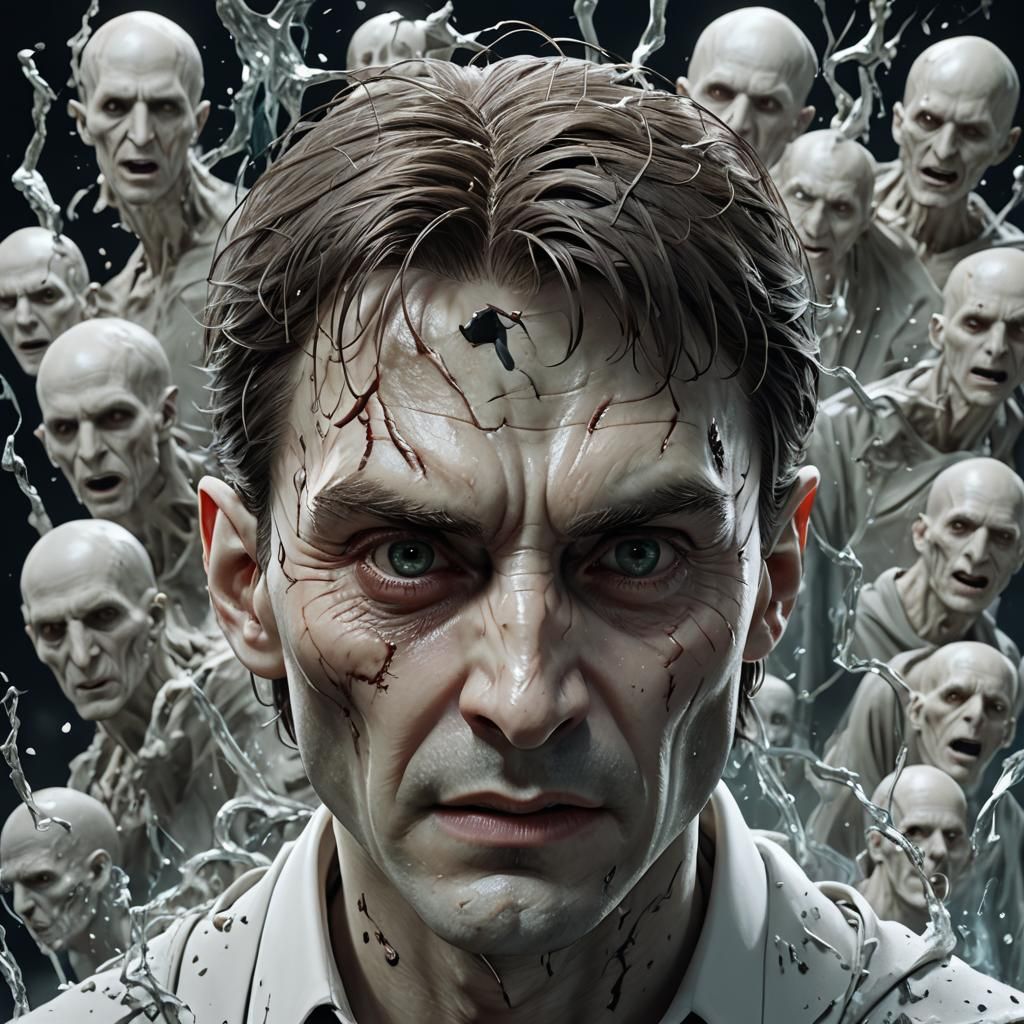 Harry Potter Face Melts in 3D Anime Art
