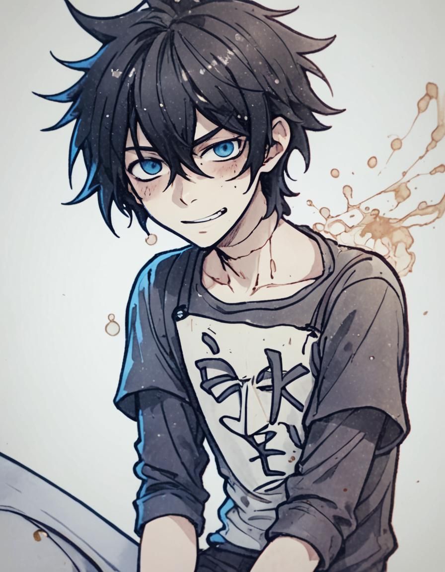 Mischievous Drunk Laughing in Dim Tavern: Cinematic Still