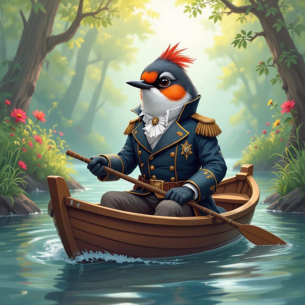 Robin as Ship Captain in Enchanted Forest