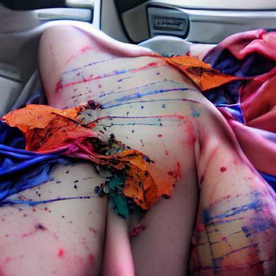 Abstract Image: Disintegration in Vibrant Colors