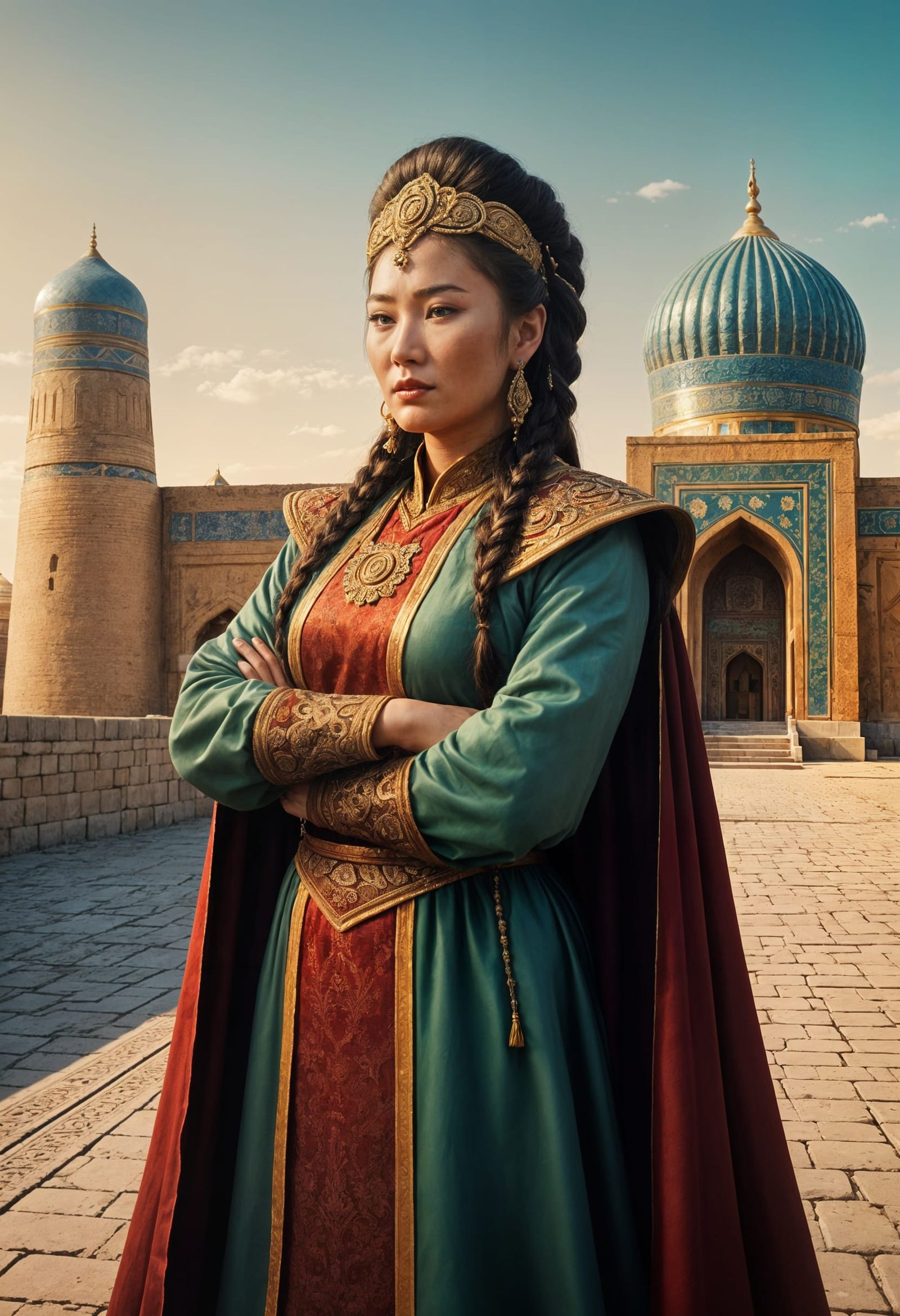 Mongolian Princess Overlooking Samarkand