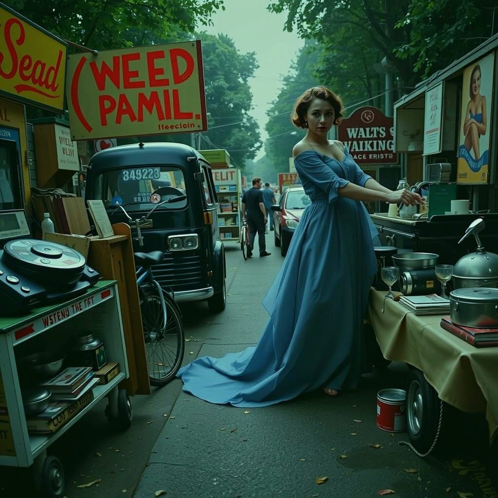 Swirling Crimson and Scarlet Abstract Forms