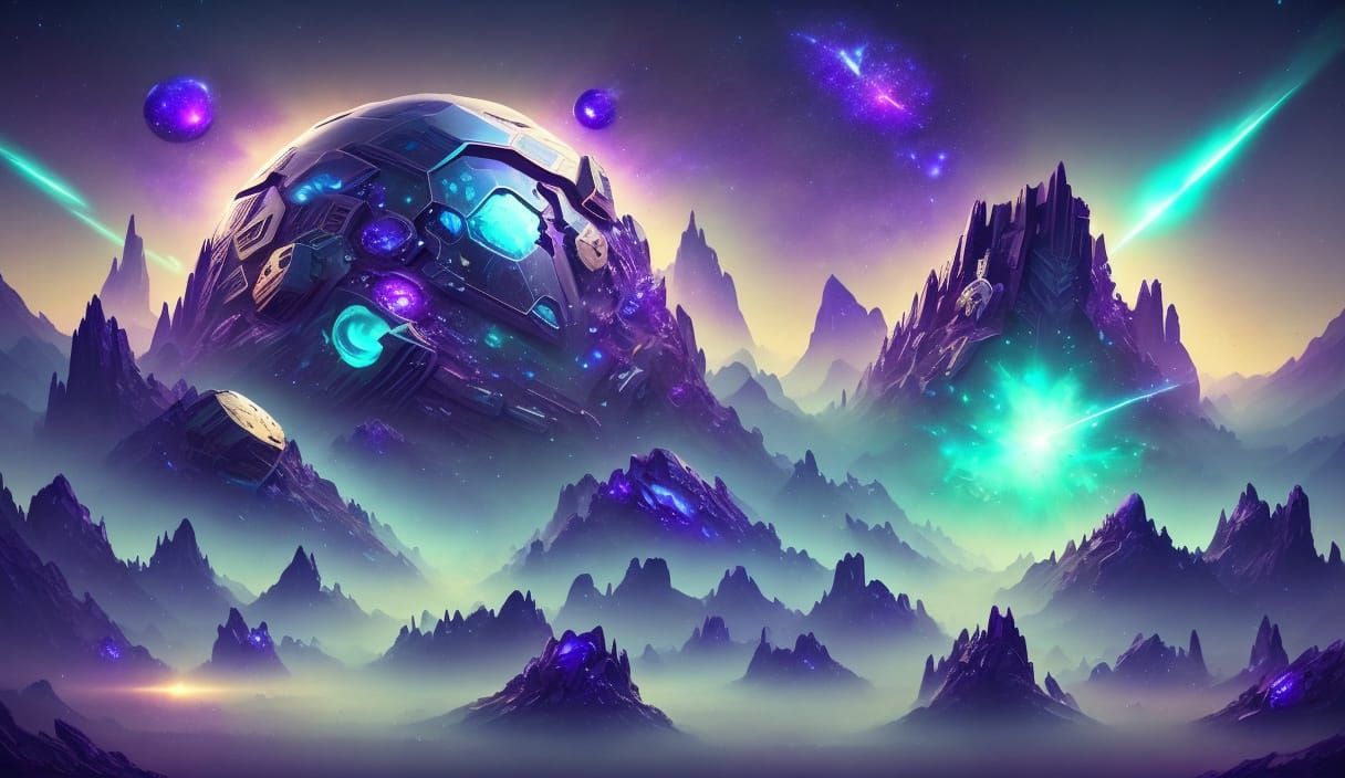 Cosmic Entity's Tranquil Galactic Journey