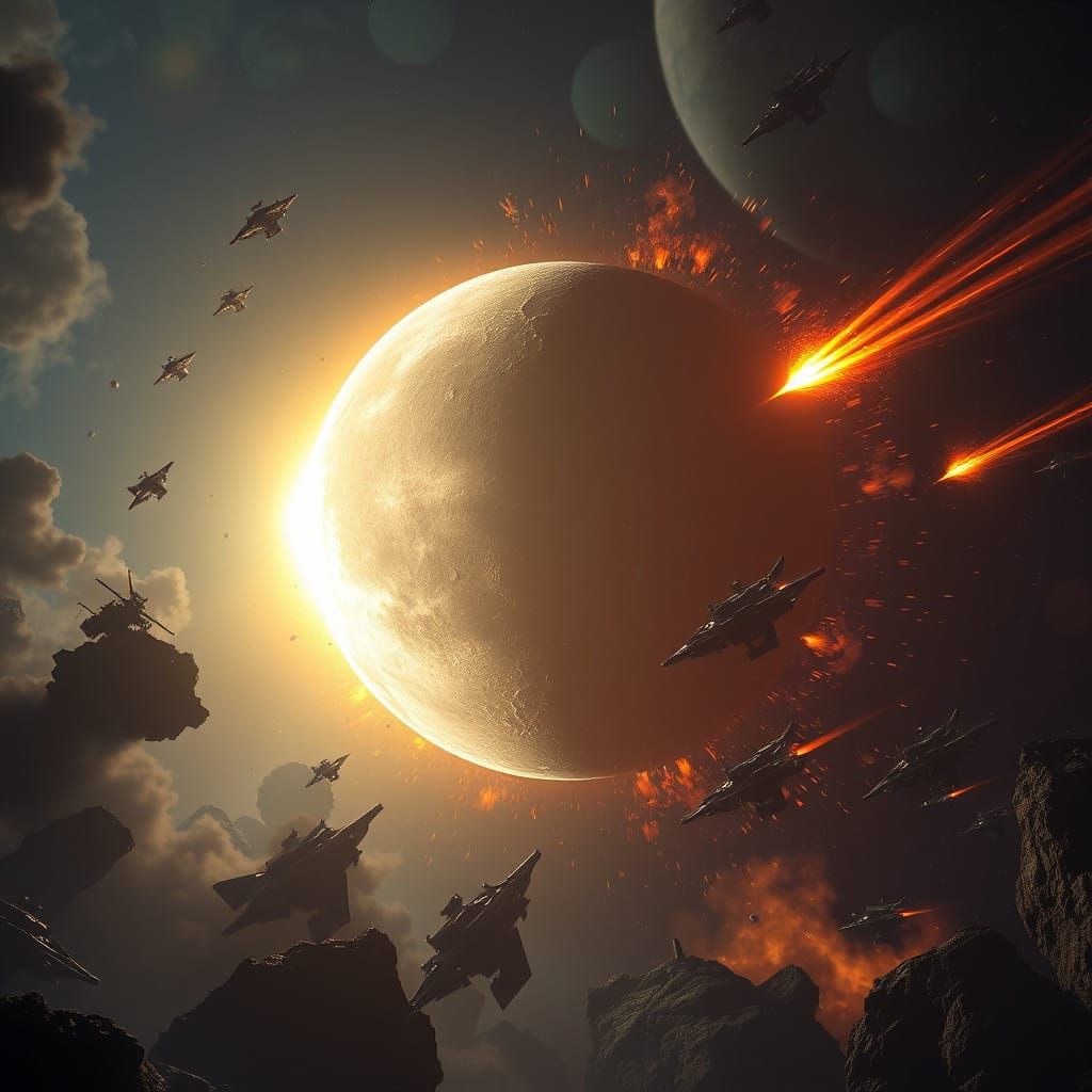 Moonfall: A Fantastical Planetary Catastrophe in Deep Color