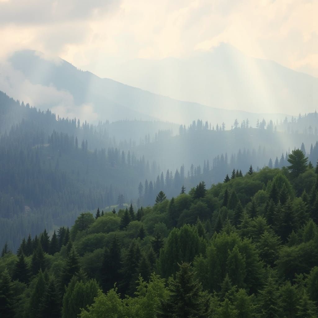 Forest Fairy Dance in Detailed Matte Painting Style