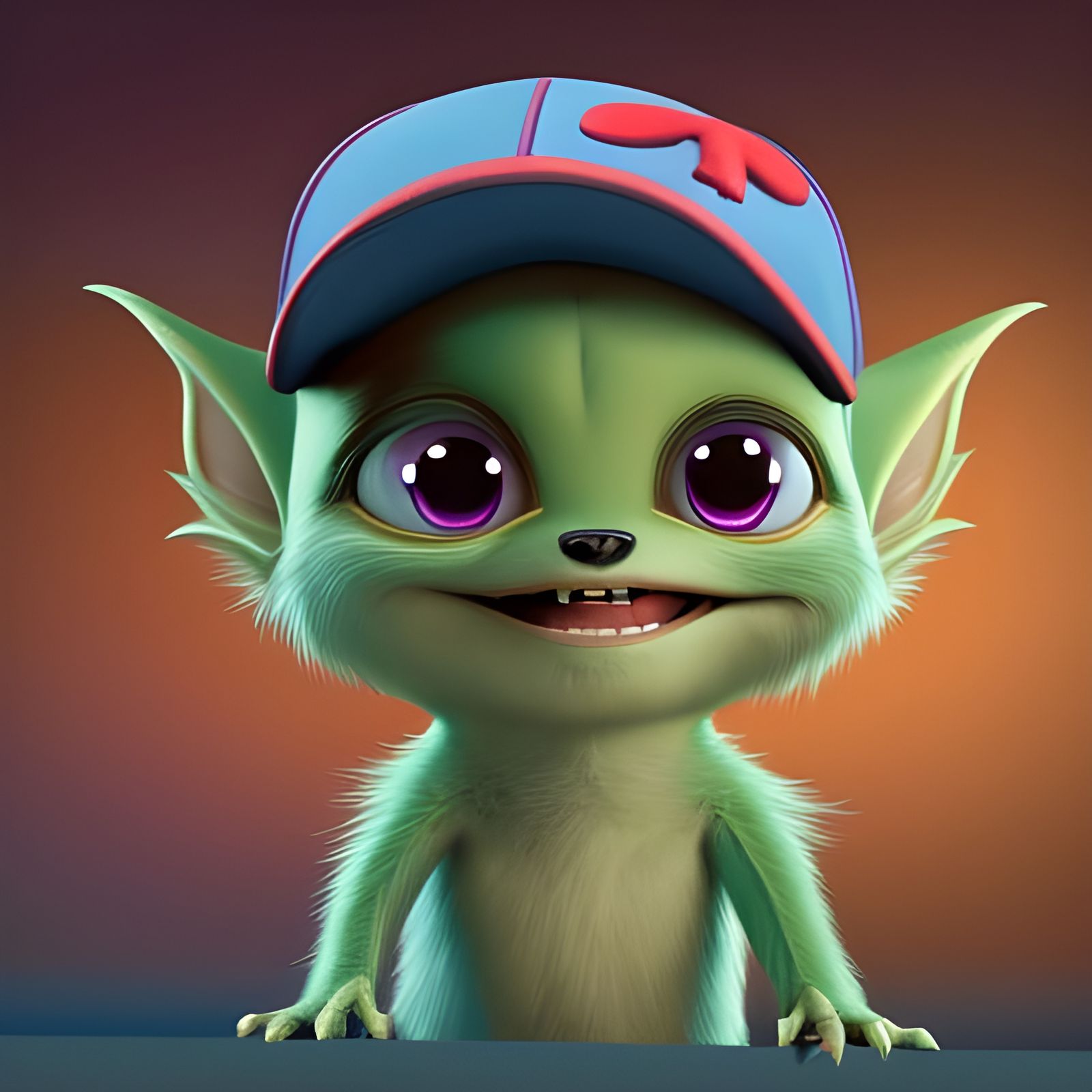 Little toddler monster giggles