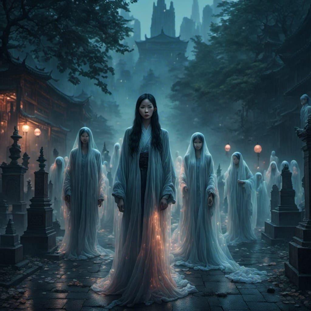 Chinese Woman Depicts Midnight Sadness