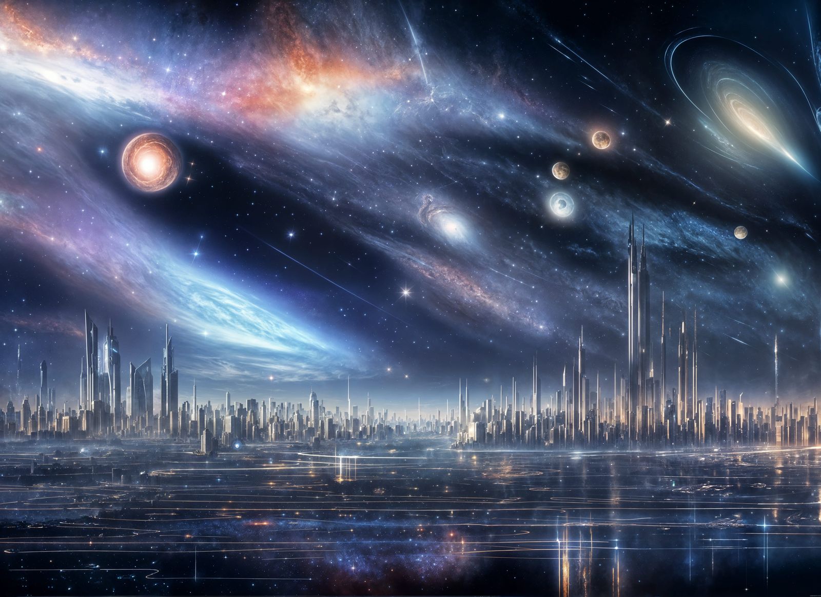 Cosmic Metropolis in Symmetrical Beauty