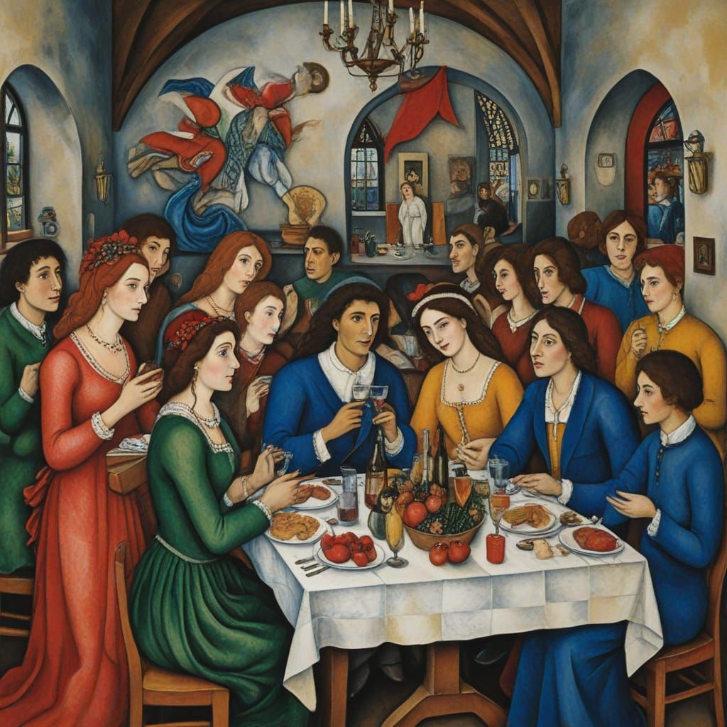 Revelry, by Marc Chagall