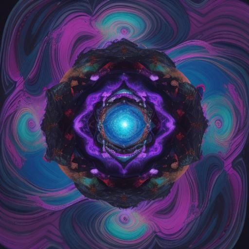 Surreal Humanoid Portrait in Distorted Dimensions