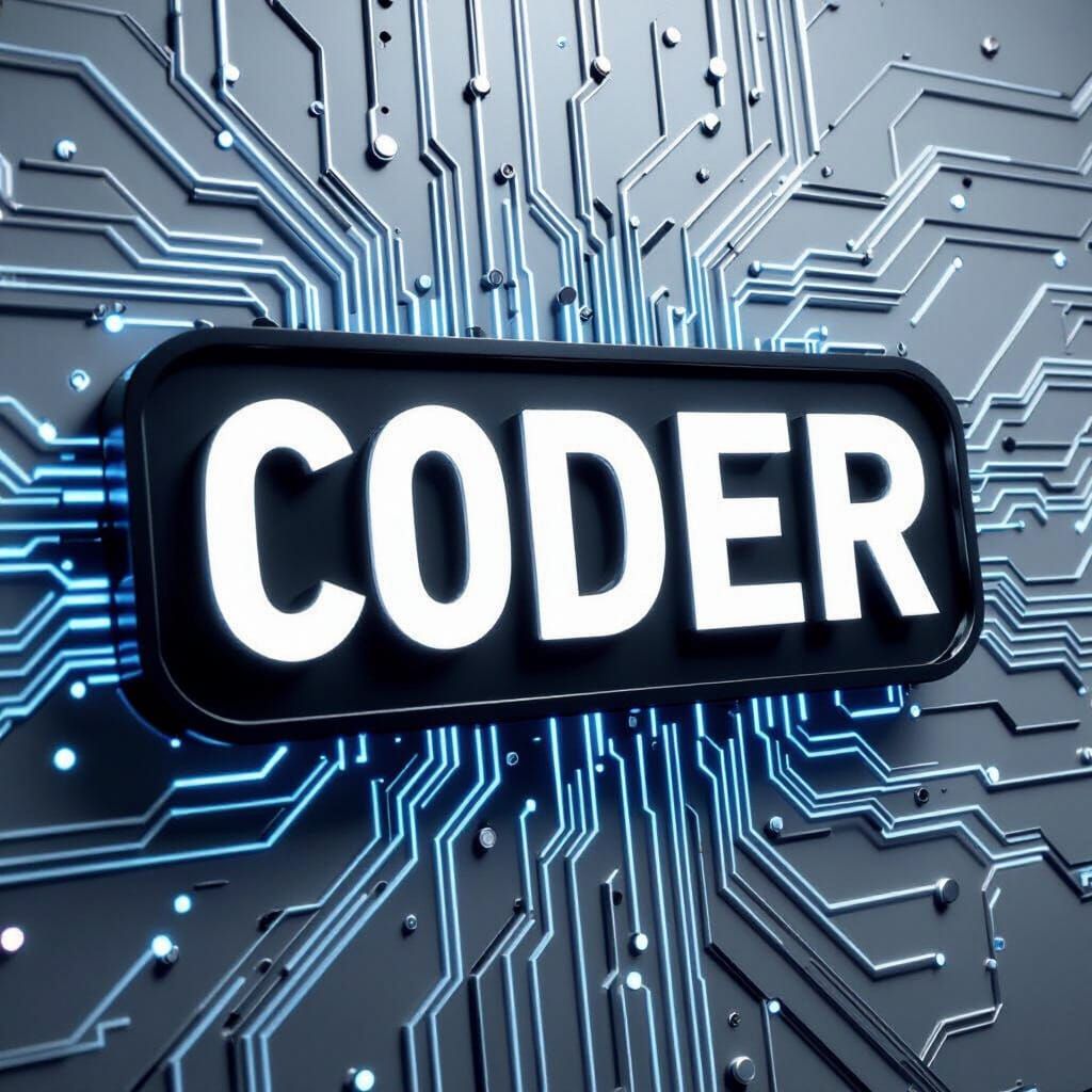 Dynamic 3D Logo Design with Computer Circuitry