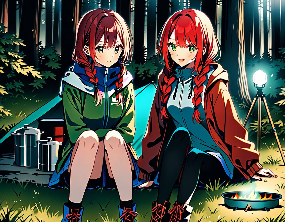 Camping with a friend