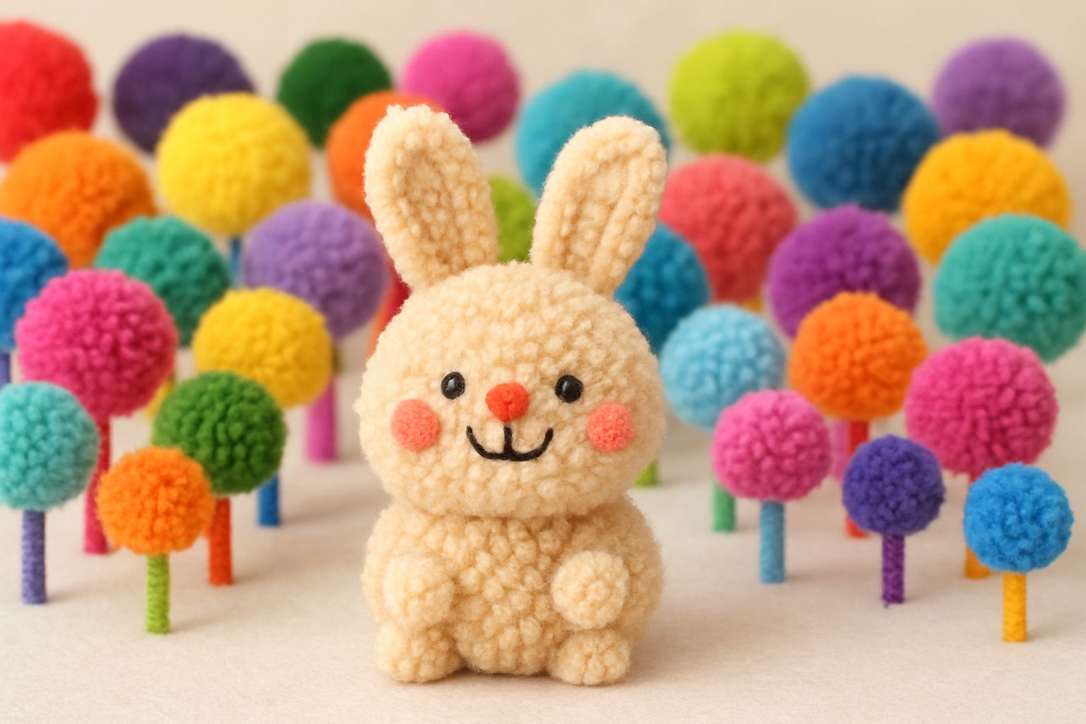 Pom-Pom Bunny in Pom-Pom Forest