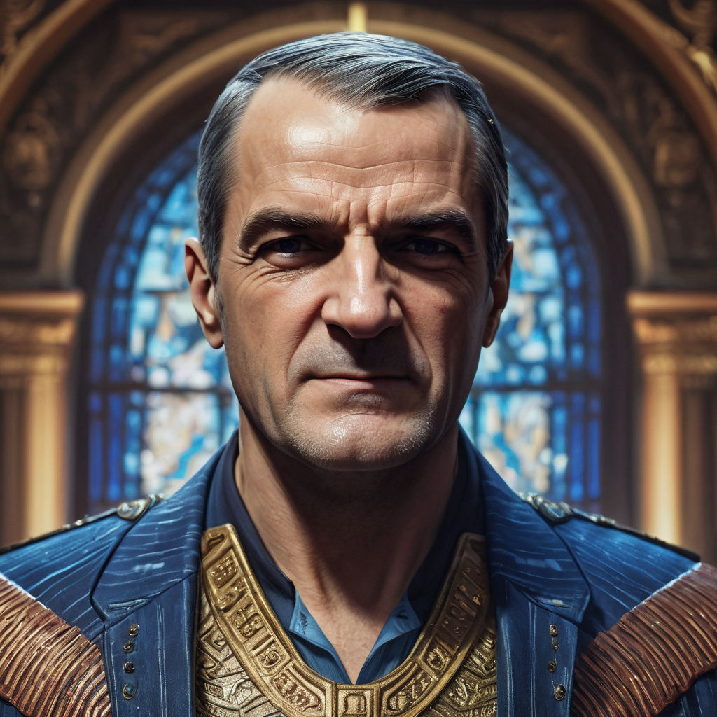 Ancient Ruler Concept Art Portrait