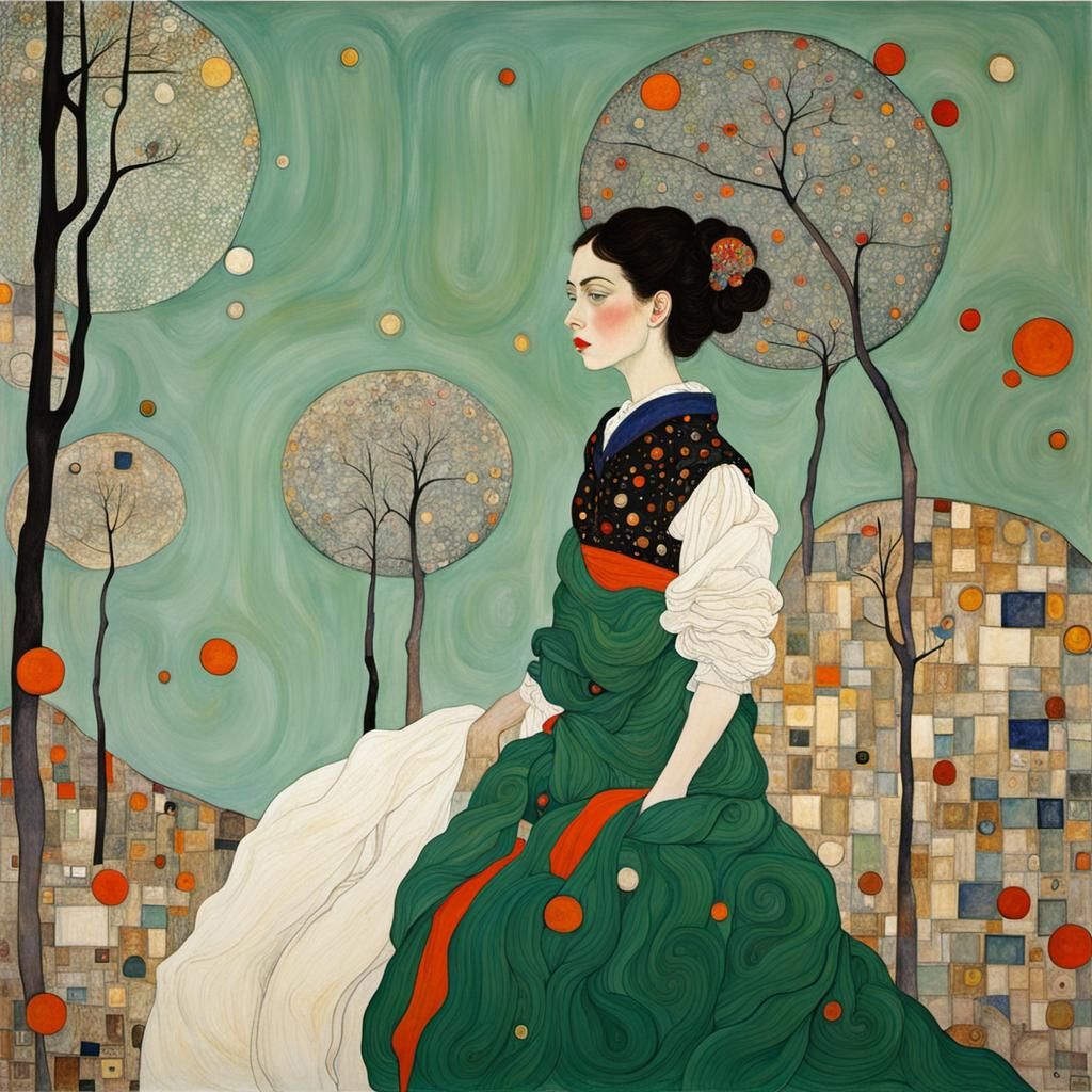 Abstract Art in the Style of Viennese Modernism