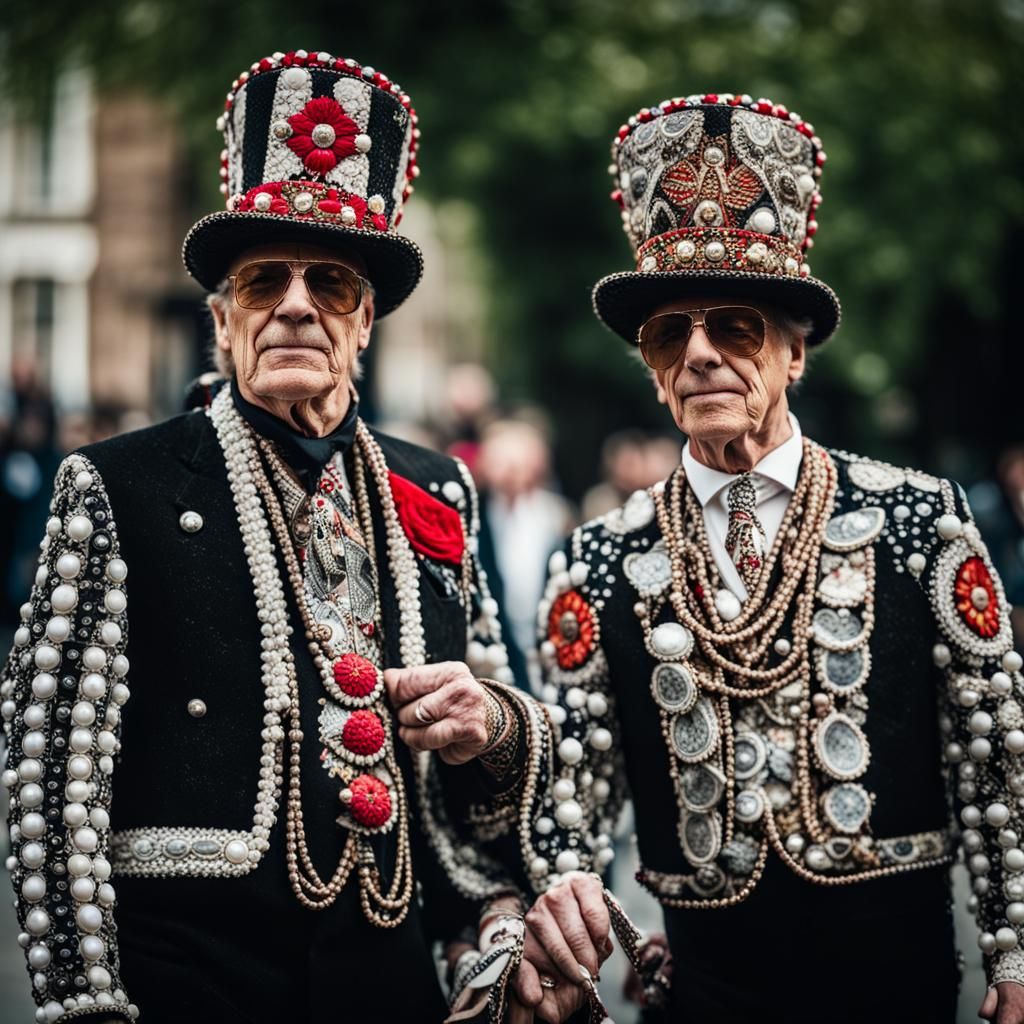Pearly kings of old London town
